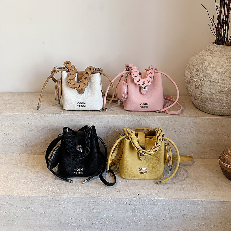 Épaule et sac croisé en cuir doux