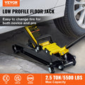 VEVOR faible profilé plancher Jack 2,5 tonnes acier lourd simple Piston hydraulique pompe