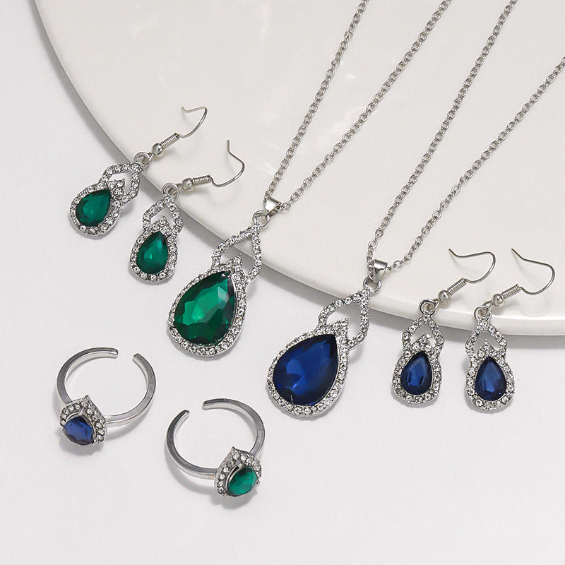 Boucles d'oreilles Zircon de luxe clair Boucles d'oreilles