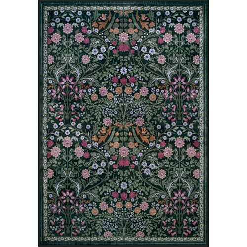 Rug vintage de style américain pour le salon non-dérapant et résistant aux taches