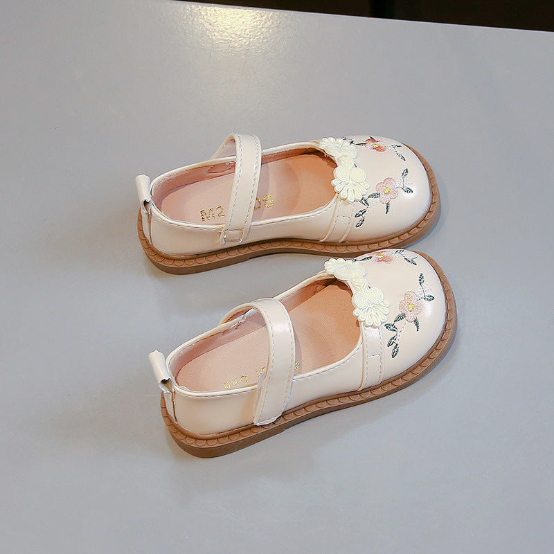Chaussures Princesse en cuir mignon pour enfants