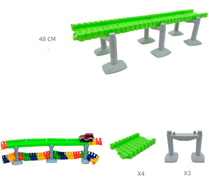 Jouets d'assemblage de bricolage de piste électrique pour enfants