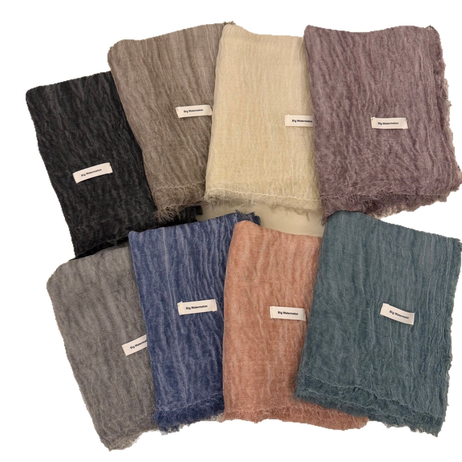 Écharpe chaude en coton plissée de style nouveau