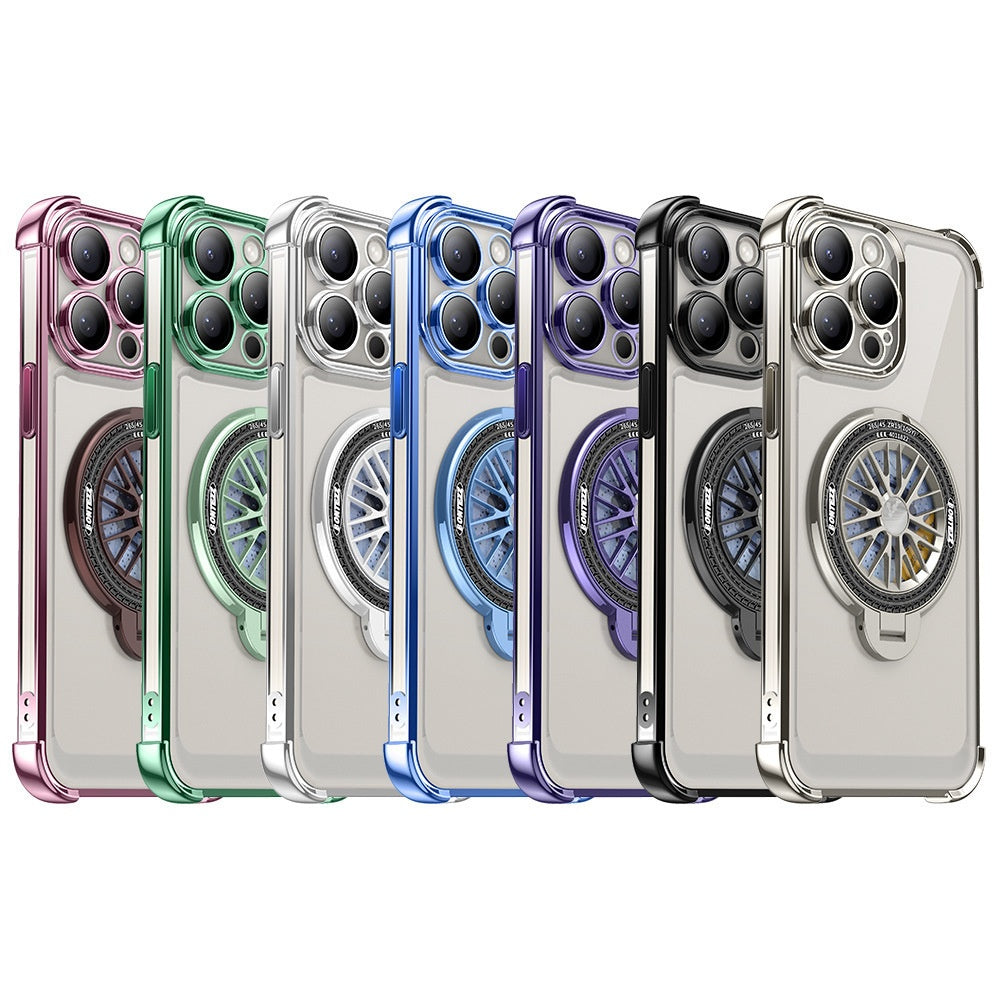 Simple and elegant Gyro phone case on magnetic stand