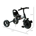 Tricycle 3 roues en plein air pour tout-petit avec Bell pour les loisirs Ride-On Black Com