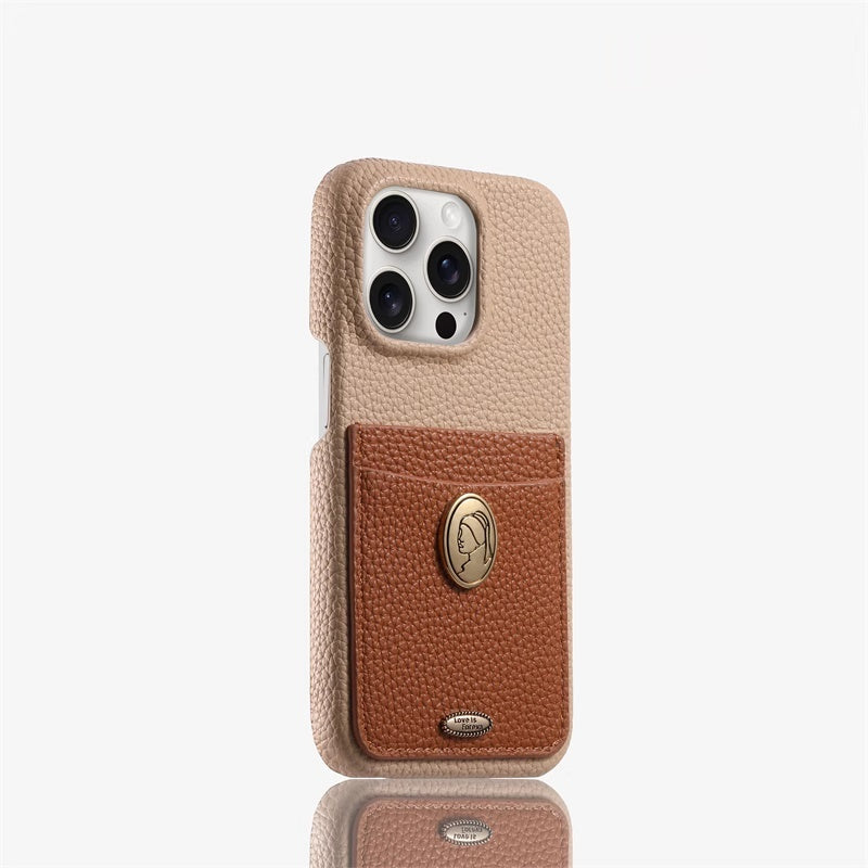 Deep Brown Bottom Phone Case avec Silicone Anti Drop Tout Inclus