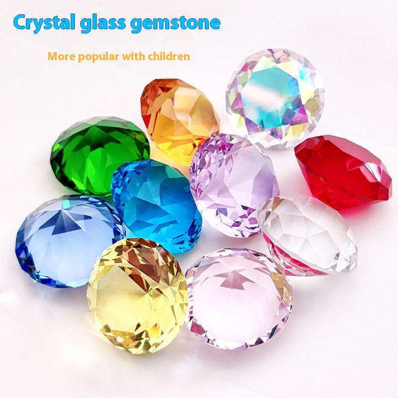 Boîte cadeau en cristal en verre de dix couleurs