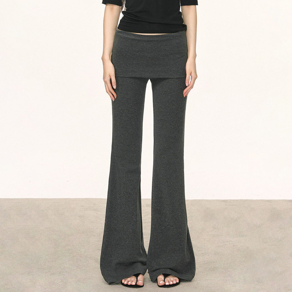 Pantalons longs polyvalents occasionnels avec un bandeau enroulé