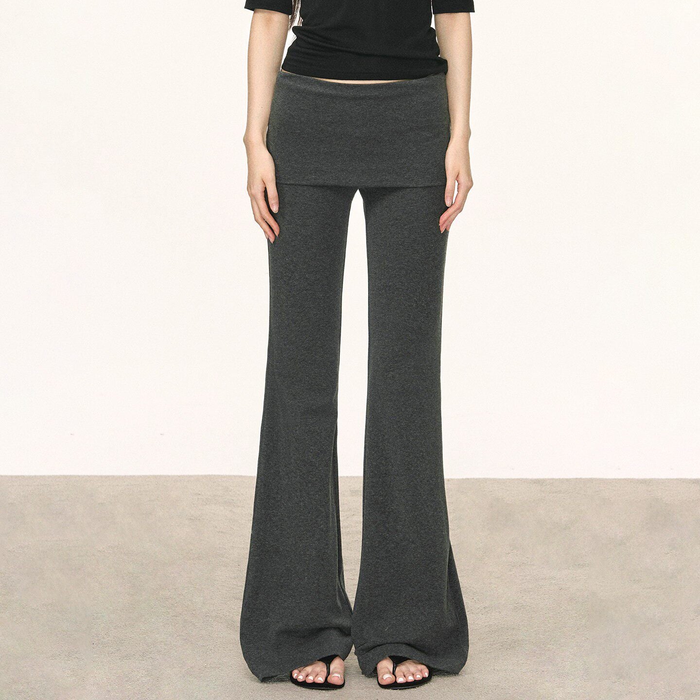 Pantalons longs polyvalents occasionnels avec un bandeau enroulé
