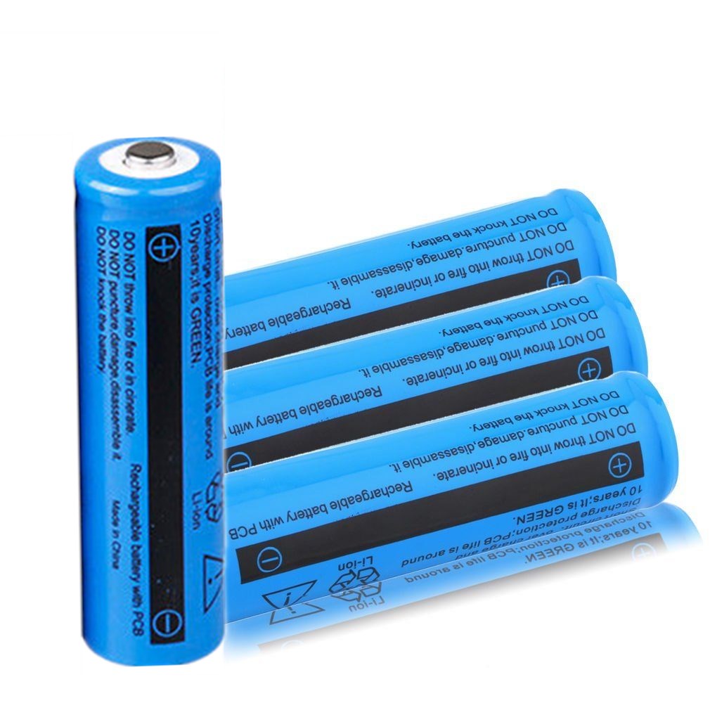 Batterie Lithium 10Pcs 18650 3.7V Li-ion rechargeable 3000mAh Batteries pour flashlig de torche