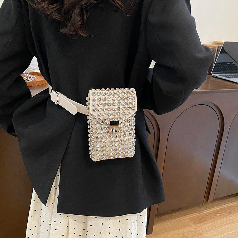 Sac à épaule unique Instagram style Strass Design