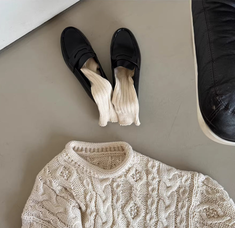 Chaussures en cuir Matte en pleine fleur
