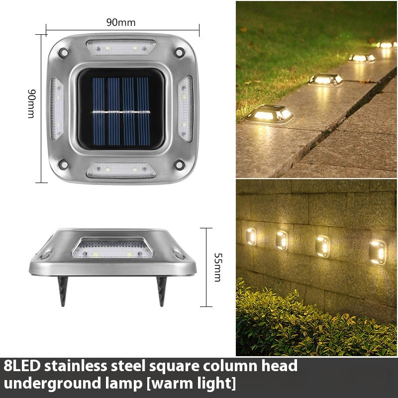 Solar Powered Outdoor Couryard Garden Lumière enterrée