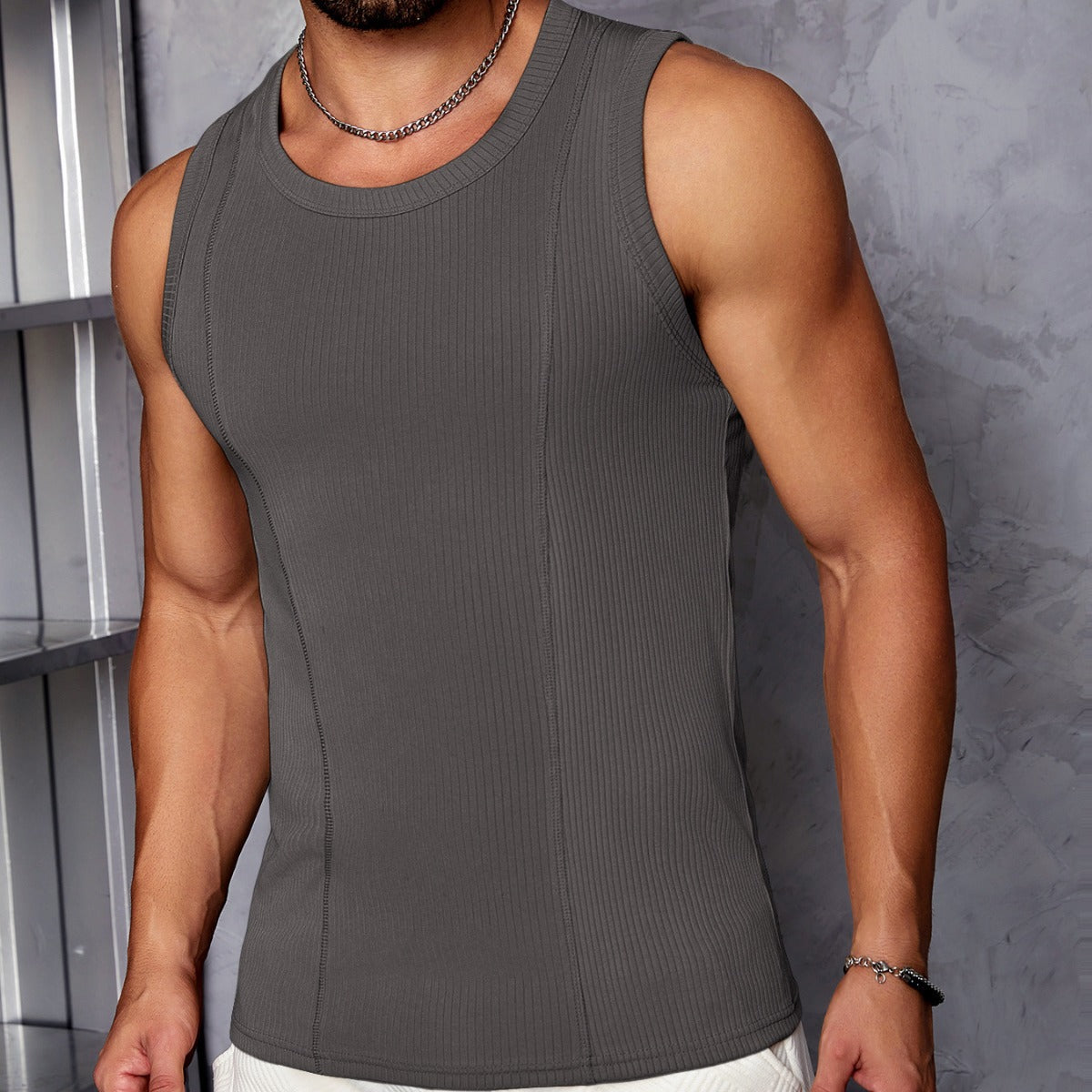 Texture combinée Veste surdimensionnée pour les hommes Sports d'été Loisirs