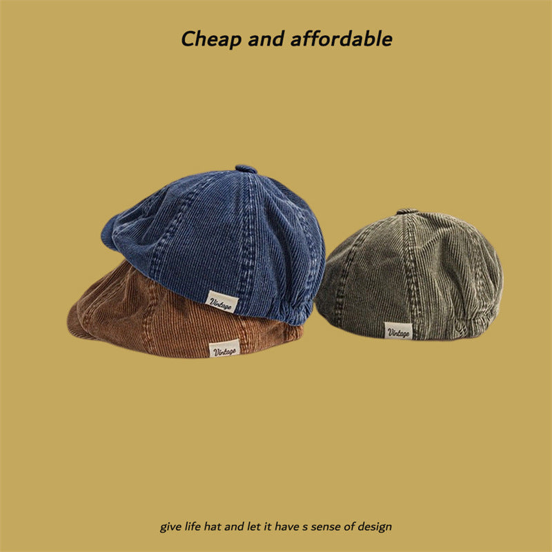 Littéraire retro japonais pour hommes à huit panneaux Corduroy