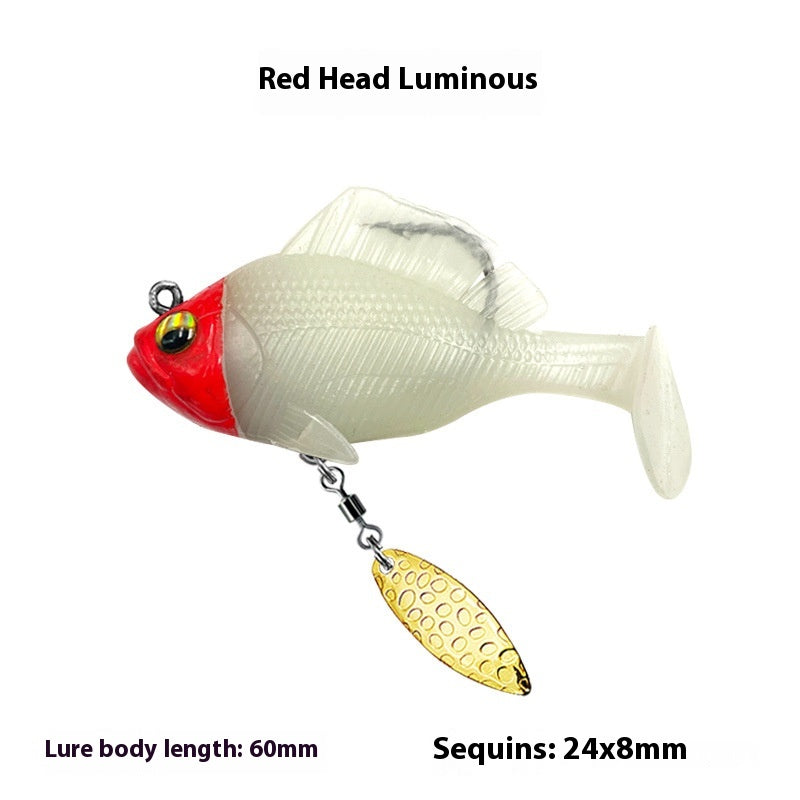 Sequins rotatifs T Tail Topmouth Culter Bass Mandarin Poissons Aile