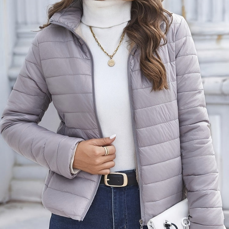 Coton à capuche chaud de longueur moyenne pour femmes en lambswool