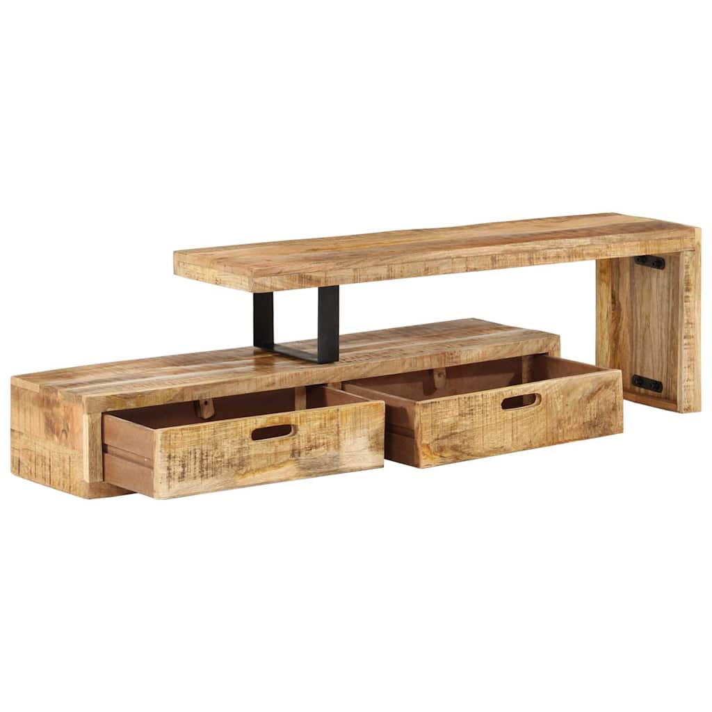 Support TV (118–200) x Support TV en bois de mango massif