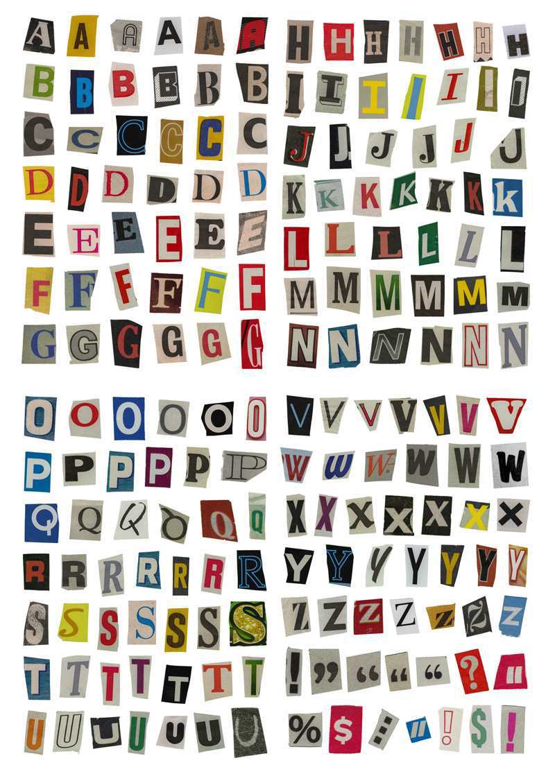 Stickers Anglais Lettres Et Nombres Symbole Etiquette Sticker Matière Décoration