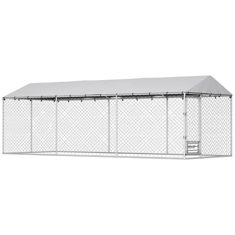 Dog Kennel Outdoor Dog Run Waterproof UV-Resist Cover Lockable Door Ajustable Bols 20 X