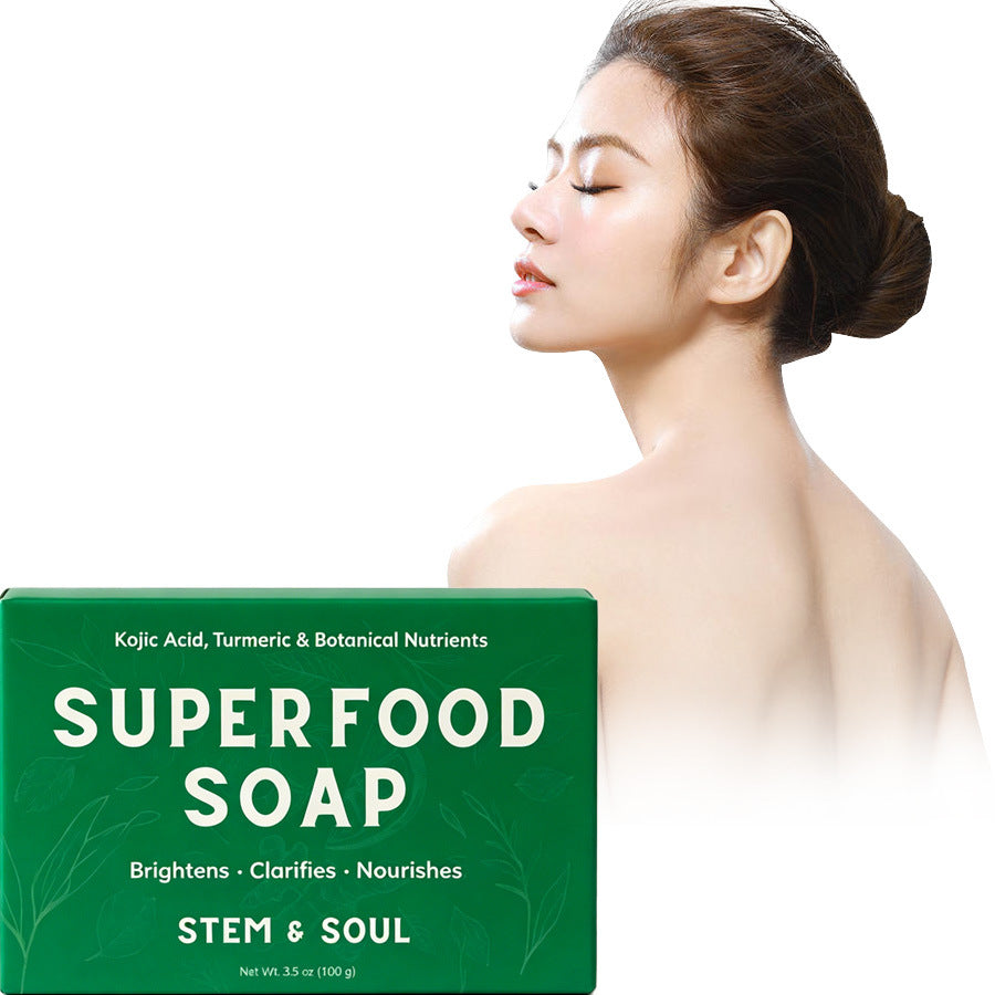 Savon parfumé au citron curcuma pour le nettoyage du visage et la douche