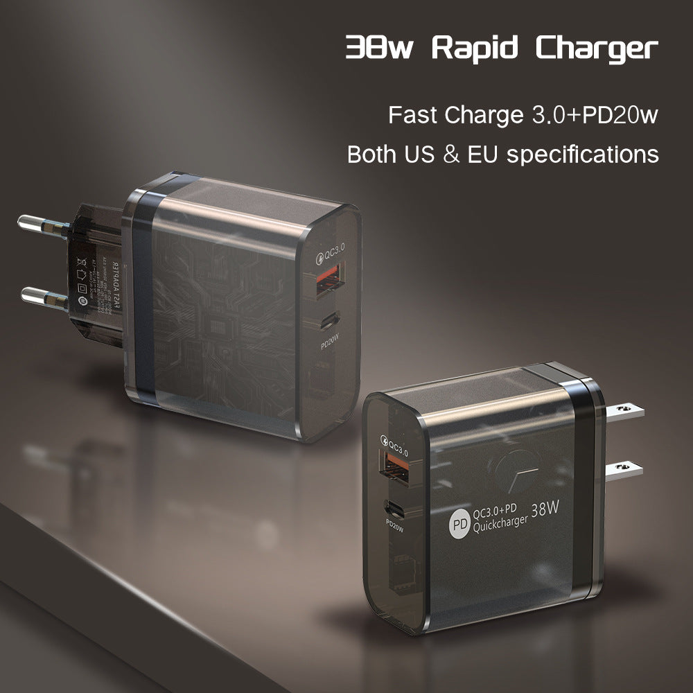 Adaptateur de charge transparent 38W