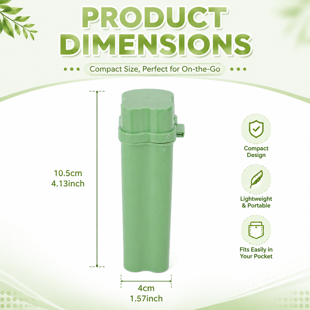 Un-pièce Flip-top Cigarette kit avec deux trous incluant l'éclairage pour un rangement facile