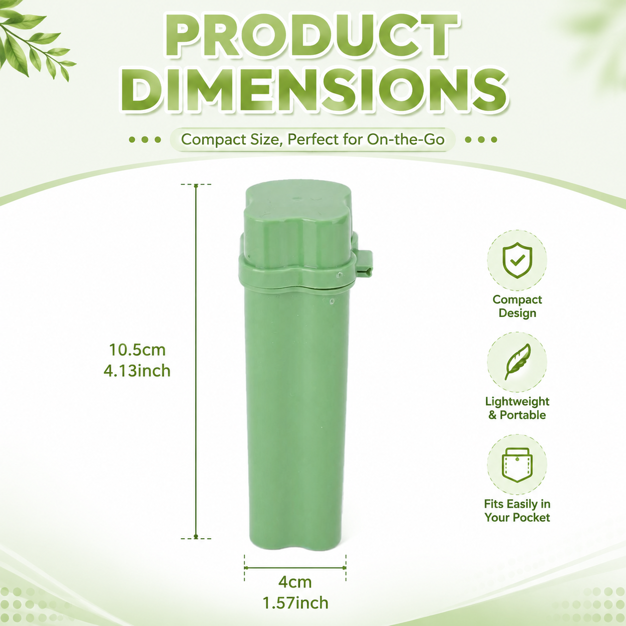 Un-pièce Flip-top Cigarette kit avec deux trous incluant l'éclairage pour un rangement facile