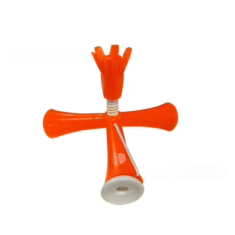 Ajustable Hauteur Portable Soft Rubber Ball Tee de golf pour empêcher la balle de s'envoler