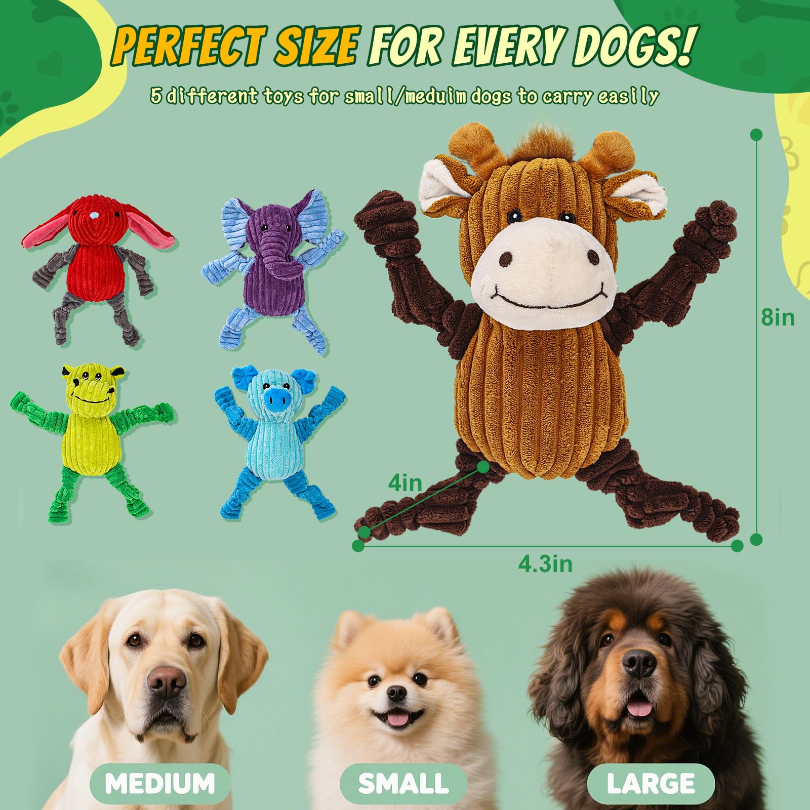 5 Paquets de jouets pour chiens