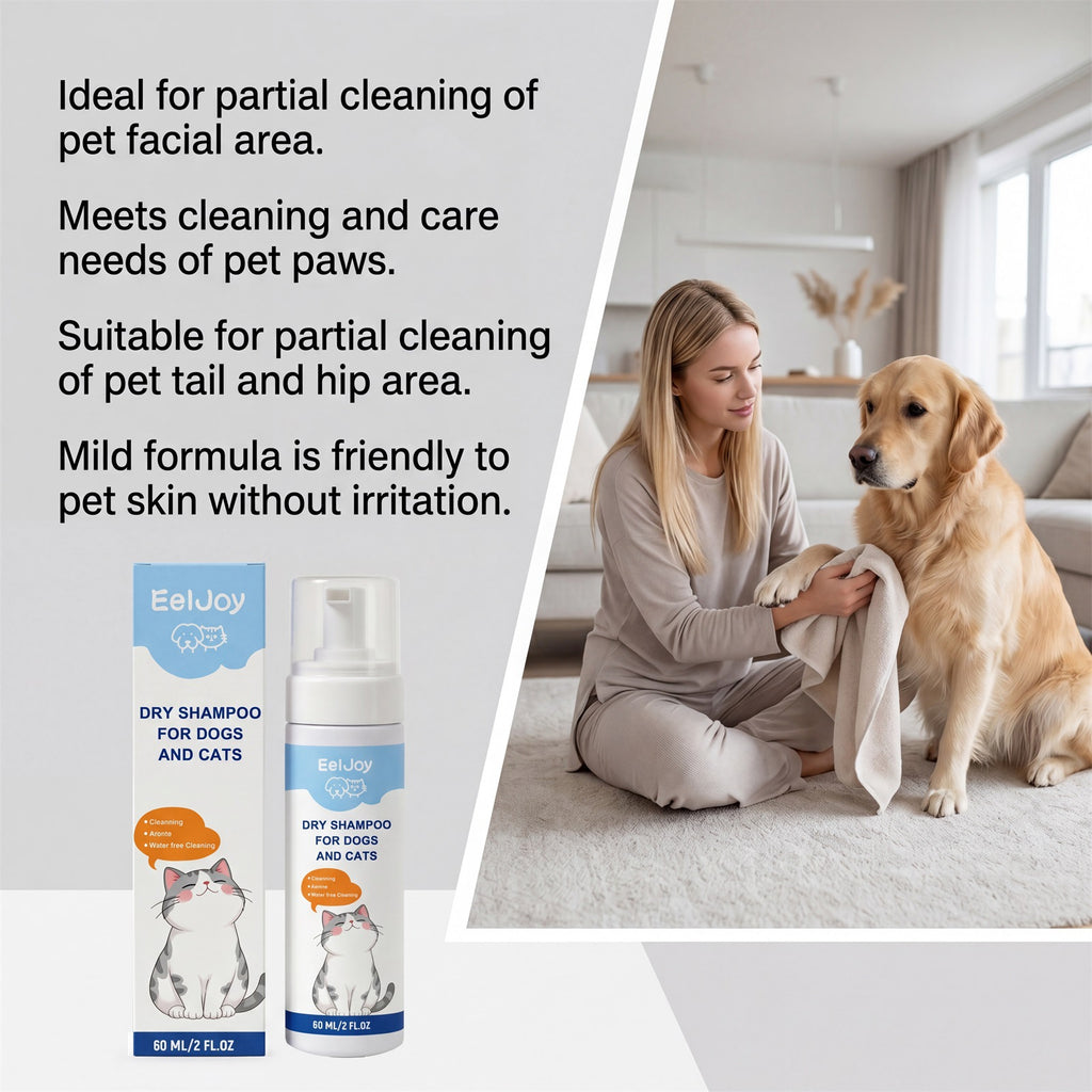 Shampooing sans rinçage pour chiens et chats
