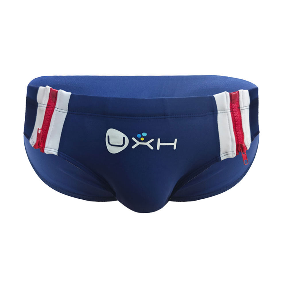 Slip de bain double zipper côté homme de mode