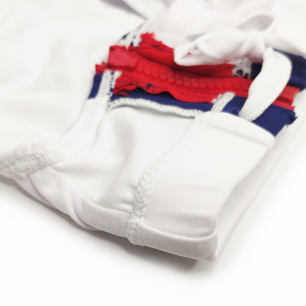 Slip de bain double zipper côté homme de mode