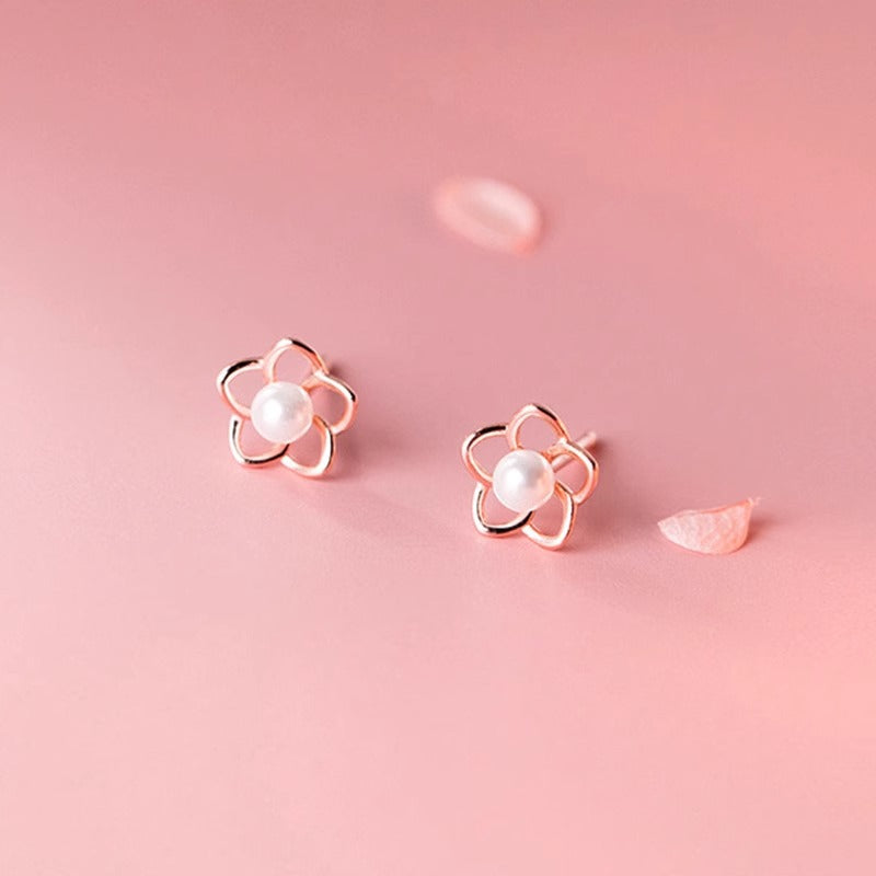 Boucles d'oreilles élégantes et sophistiquées à pointes de fleurs