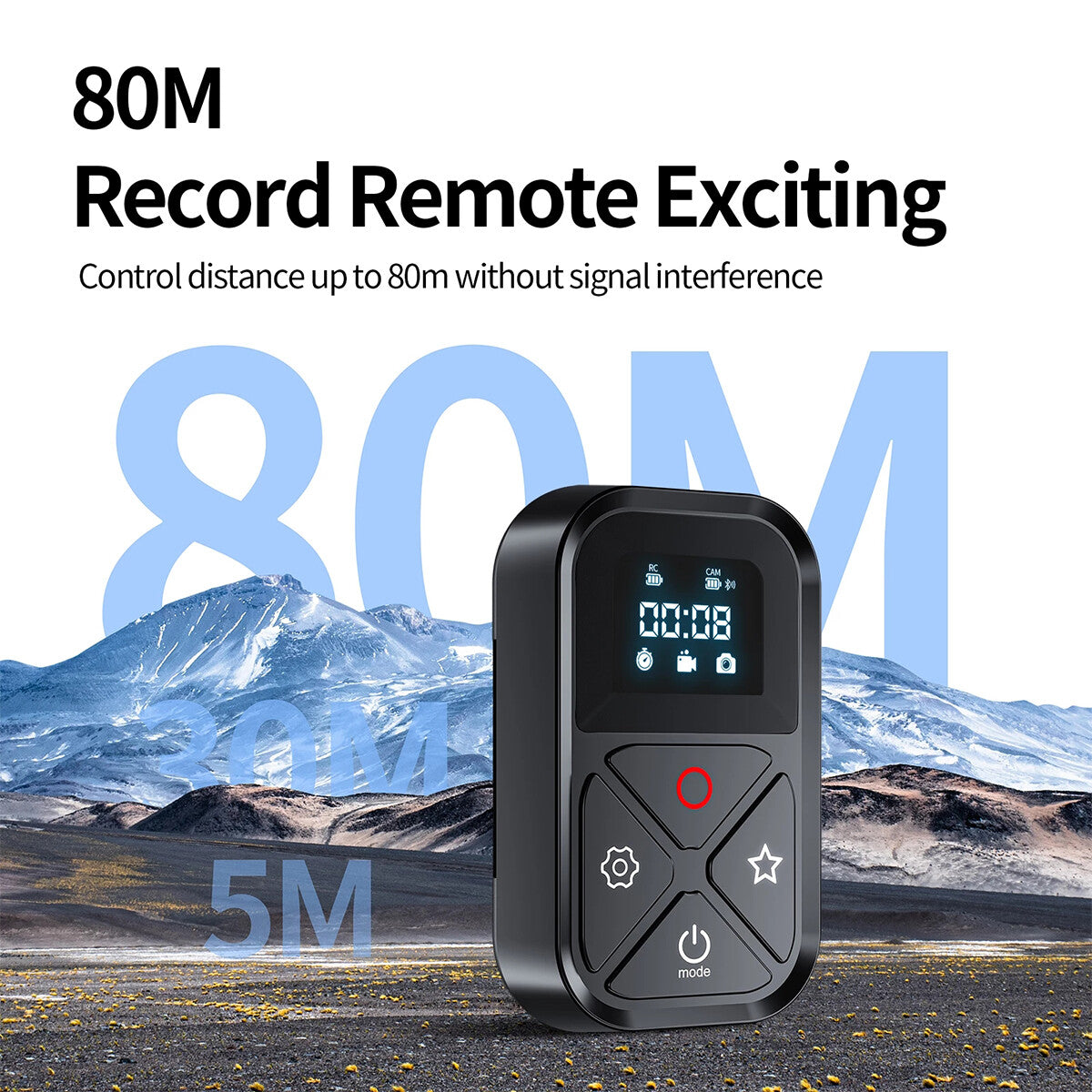 TELESIN Smart Wireless Télécommande Caméra Contrôleur pour Go Pro Hero 11 10 9 8