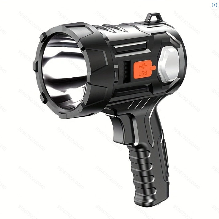 Lampe de poche USB rechargeable à longue portée d'urgence extérieure