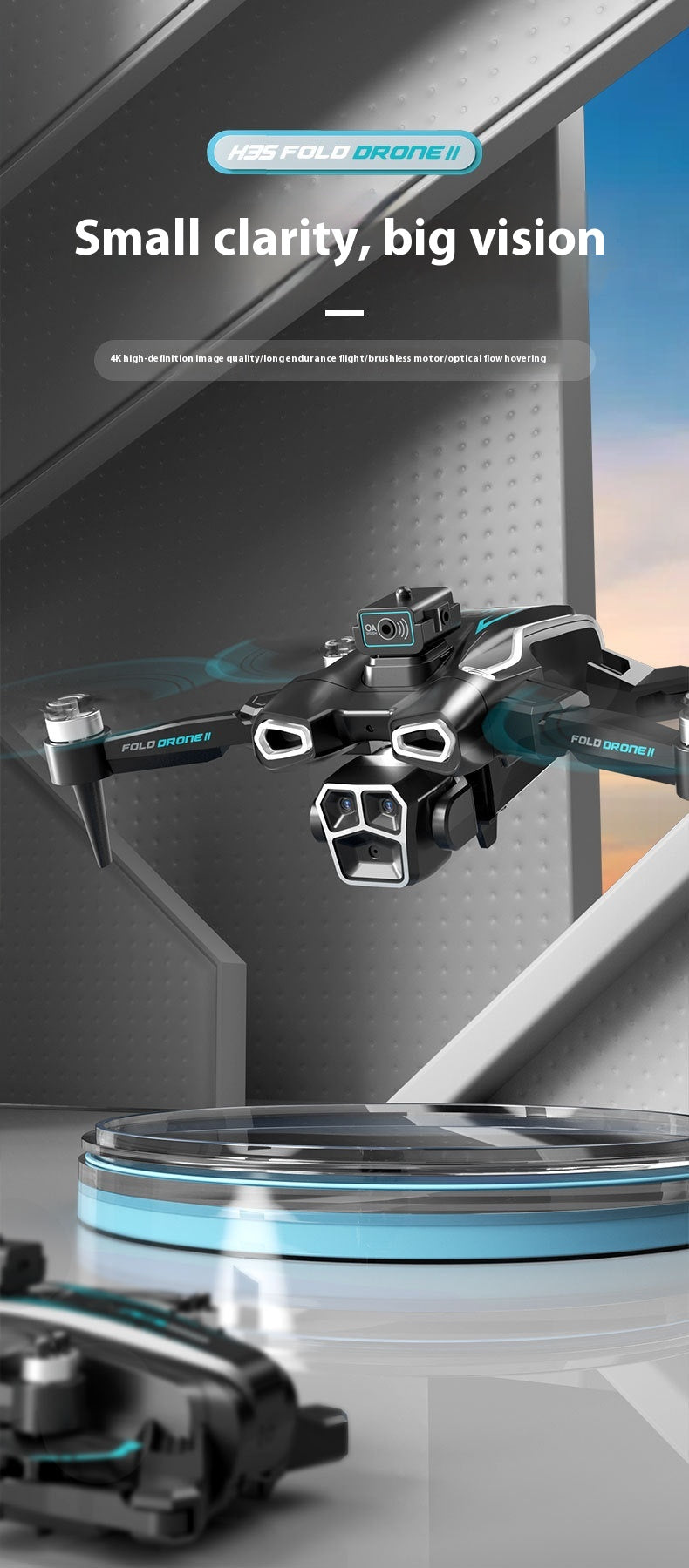 H35 Photographie aérienne UAV Évitement d'obstacles HD de 8k