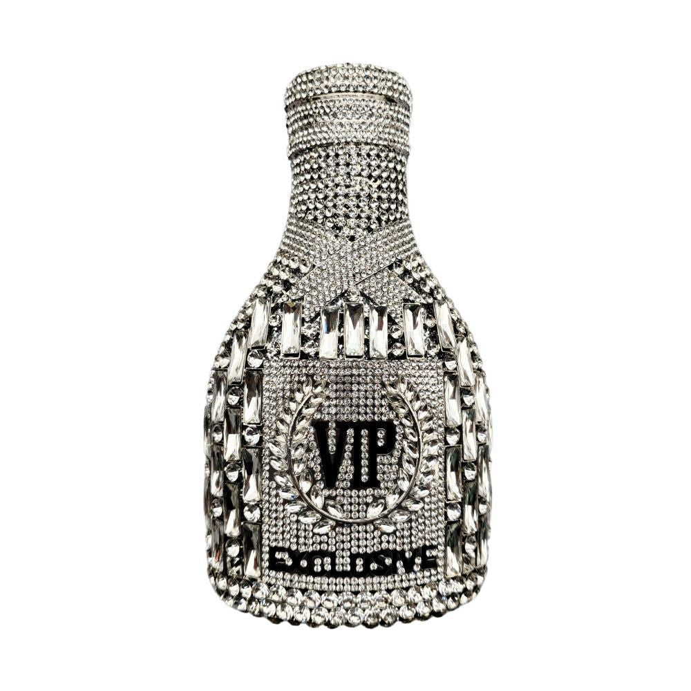 Champagne Bouteille Diamond Hand Holding Sac de dîner