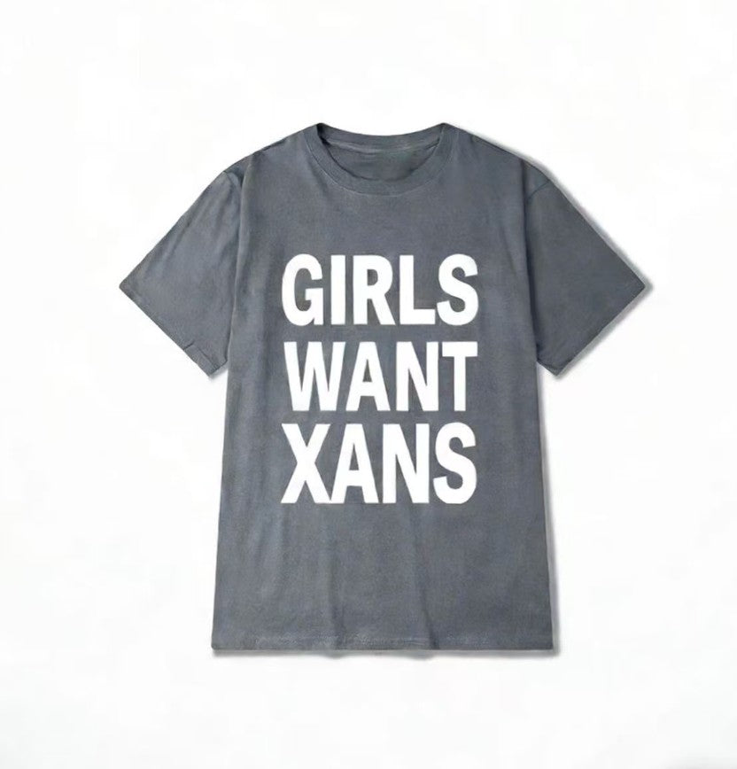 Hiphop Chic T-shirt en coton Y2K avec lettre Harajuku P