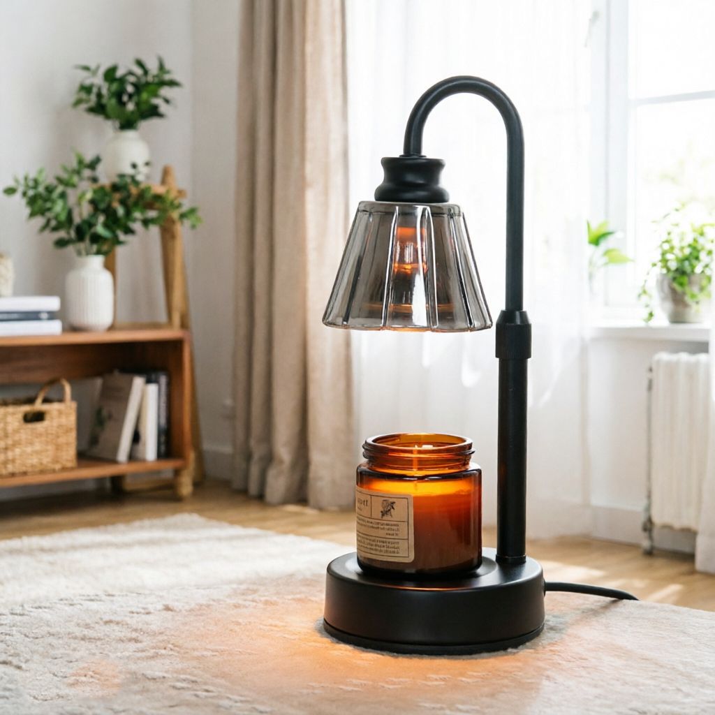 Aromatherapy Lampe à bougie de fusion de brûleur Lampe à bougie parfumée noire pour Amazon