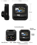 Came Dash haute définition qui supporte l'enregistrement de surveillance de stationnement dans la voiture