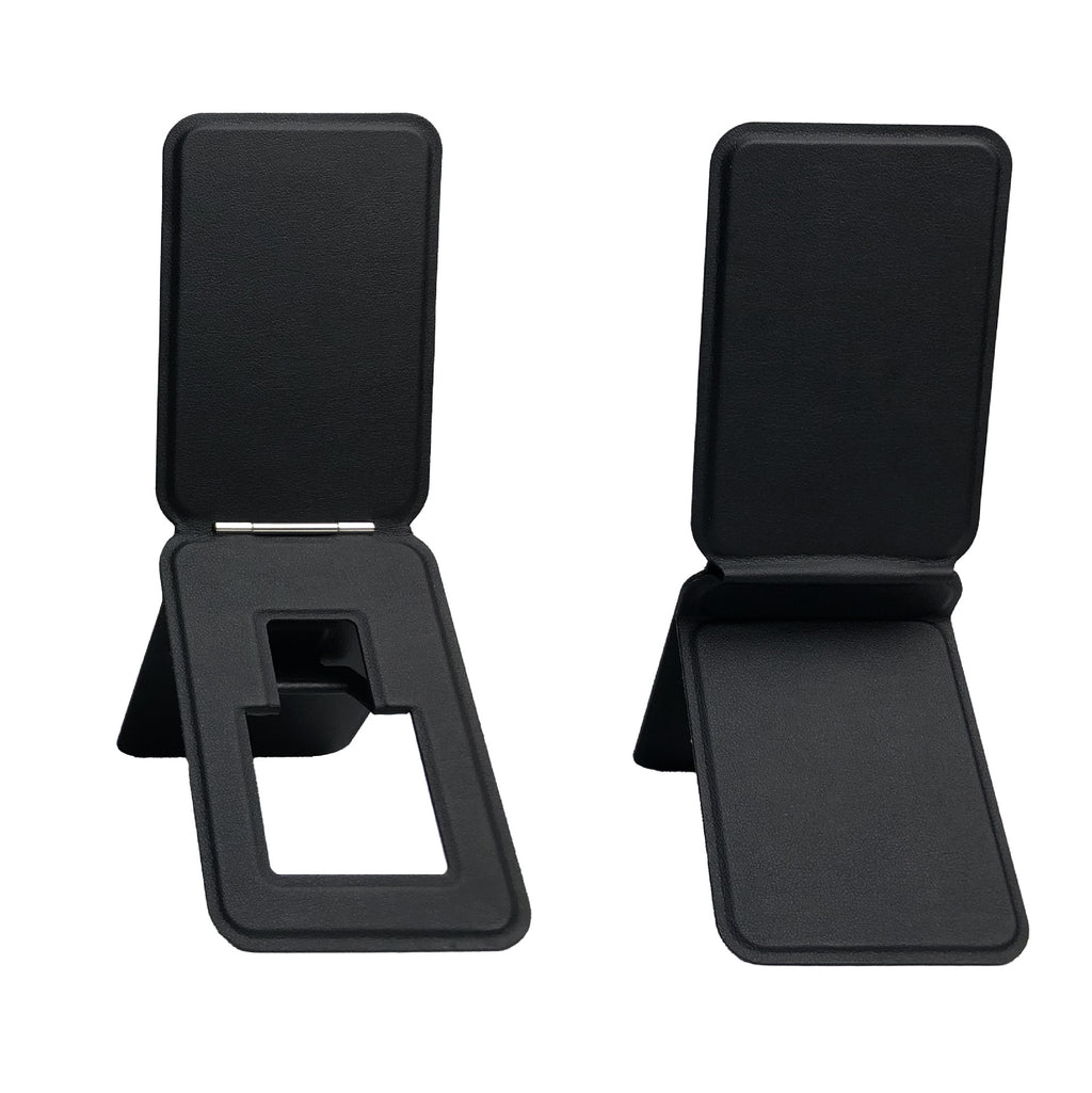 Téléphone portable Sticker arrière en cuir Sac de carte magnétique à trois plis