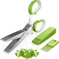 Ciseaux à herbes en acier inoxydable modernisés Ciseaux à herbes multiples et outil de cutter pour la cuisine P