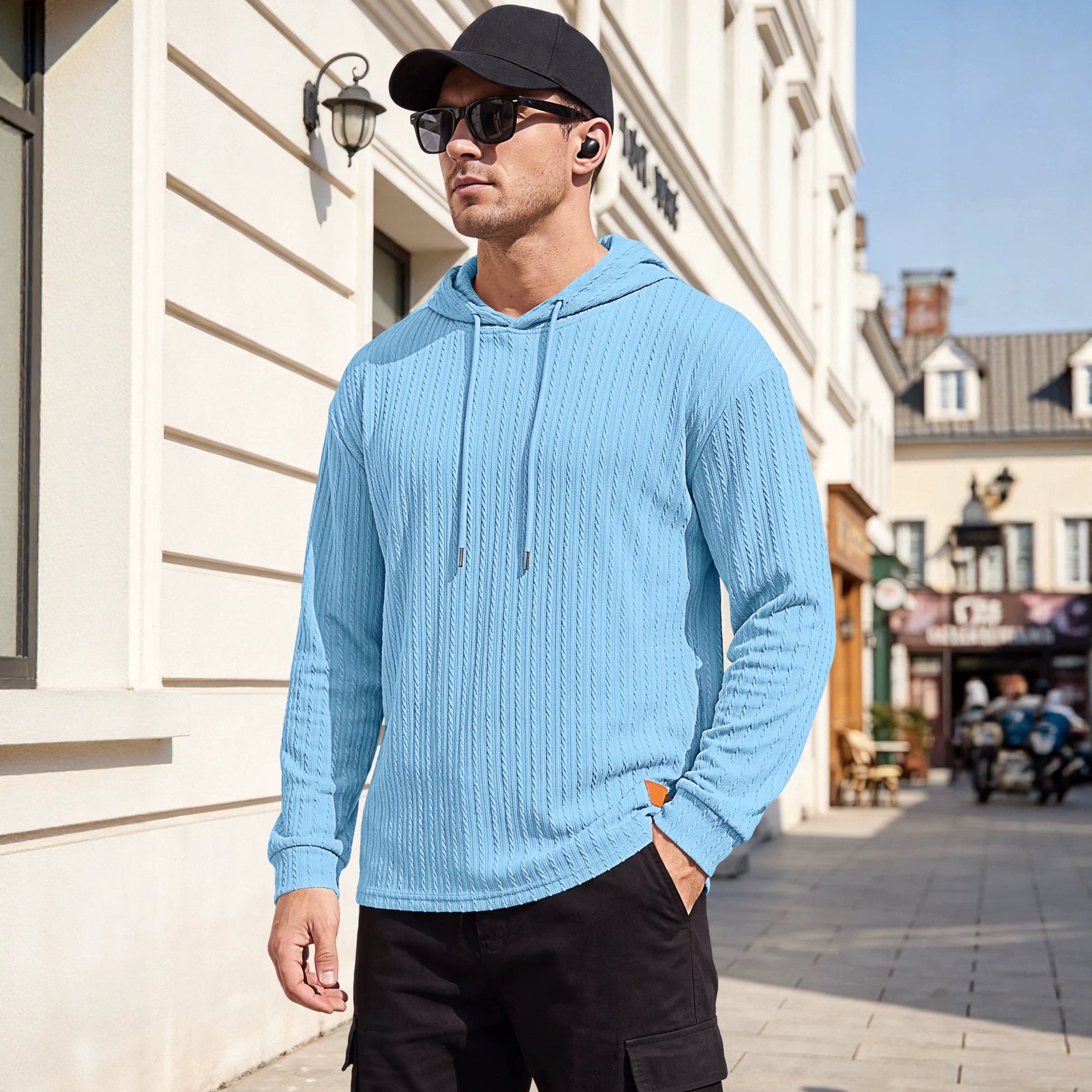 Polo à capuchon pour hommes