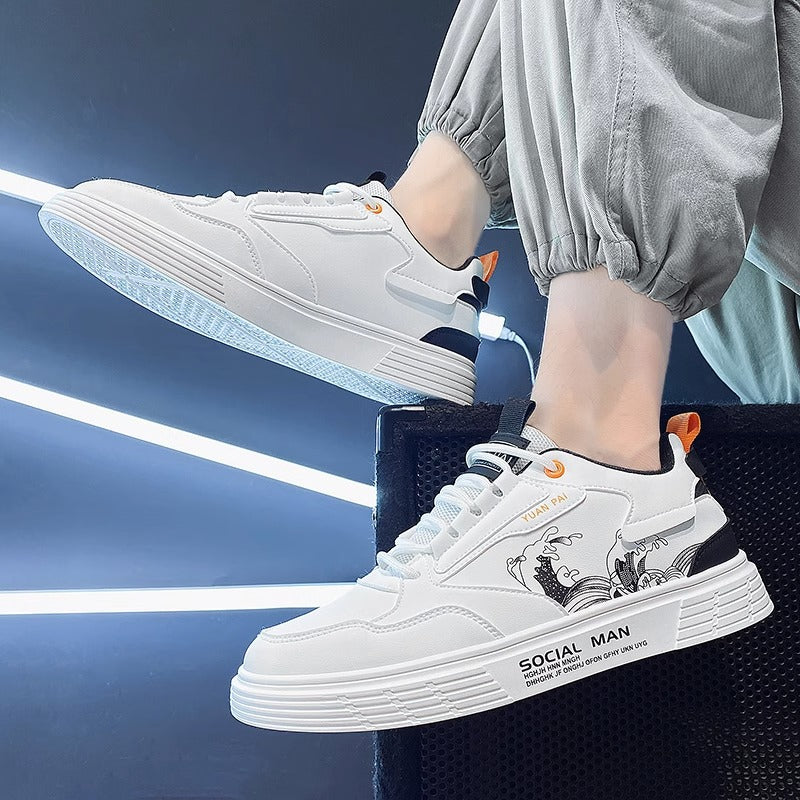 Chaussures de mode pour hommes Sneakers Sport Blanc