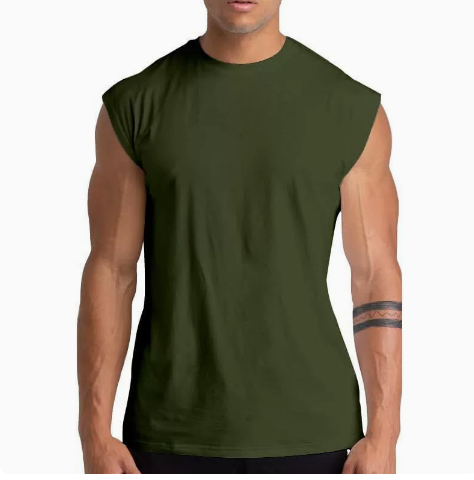 Veste sans manches de fitness pour hommes avec bandes réfléchissantes sur le dos