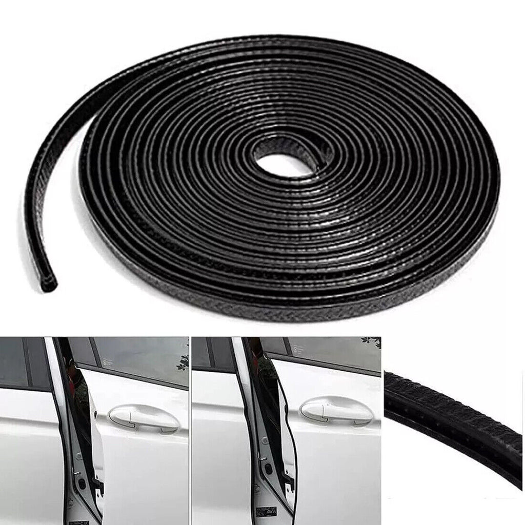 10M noir PVC porte de voiture Edge Guard U canal bande de joint en caoutchouc pour 1-2mm bords