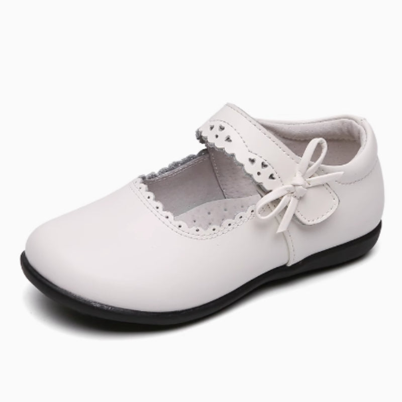Chaussures simples en cuir souple Soled pour filles britanniques