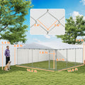 15 x 15 x 7 chien Kennel extérieur pour petits chiens moyens et grands avec toit imperméable