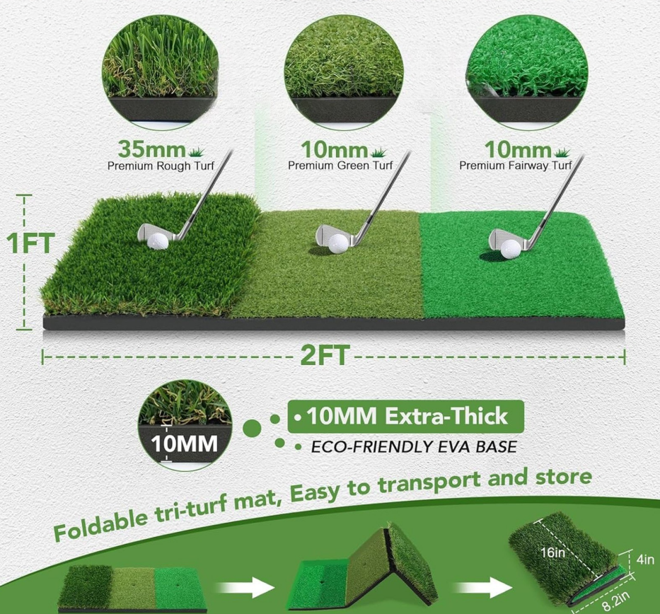 10x7ft Golf pratique Net Hitting Aid entraînement conduite saut à l'intérieur